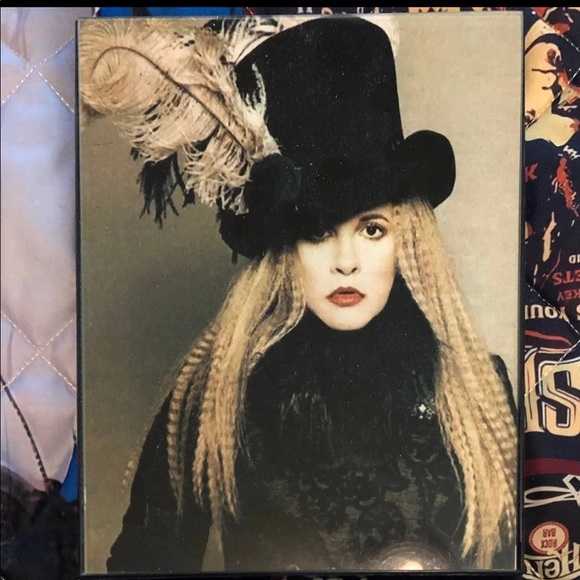 STEVIE NICKS Classic Feather Boa 8X10 Framed Photo - Picture 1 of 5